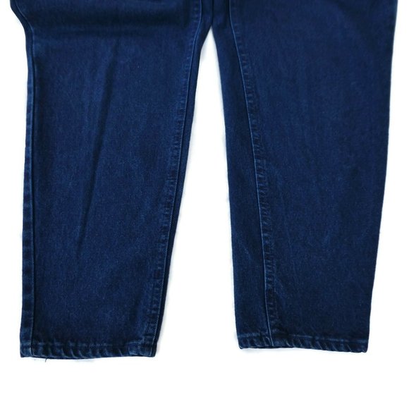 34x28 Vintage Lee Denim Jeans Mom Ultra High Waist Roomy Hip Dark Wash 18P - Picture 9 of 11